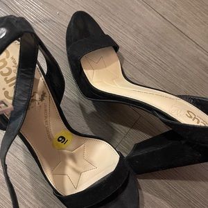 Black Heels With Strap